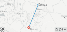  Gerenuk Safari - 3 Tage - 3 Destinationen 