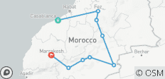  Von Casablanca nach Marrakesch durch die Wüste - 7 Tage - 9 Destinationen 