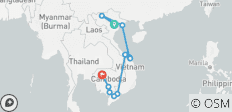  Grote Vietnam - Cambodja rondreis - 20 dagen - 11 bestemmingen 