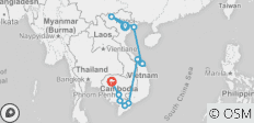  Große Vietnam - Kambodscha Rundreise - 20 Tage - 11 Destinationen 