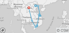  Höhepunkte aus Vietnam, Kambodscha &amp; Laos - 17 Tage - 12 Destinationen 