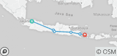  Höhepunkte von Jakarta nach Bali: Privat geführte Rundreise - 6 Destinationen 