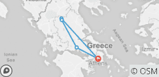  Delphi und Meteora Drei Tage Rundreise ab Athen - 5 Destinationen 