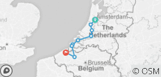  Amsterdam – Bruges (Tulip Tour, Spring) - 9 destinations 