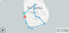  Dieptepunt van Sri Lanka - 11 bestemmingen 