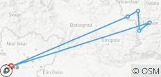  Balkan Trek (8 dagen progressieve tocht in Teteven Balkan gebied) - 6 bestemmingen 