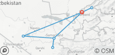  Por la Ruta de la Seda Uzbekistán - circuito privado - 8 destinos 