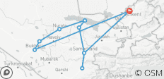  Circuito Tierra mágica a Uzbekistán - circuito privado - opción estándar - 10 destinos 