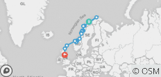  Kreuzfahrt zu den norwegischen Fjorden - 15 Destinationen 