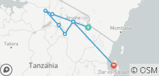  12 Tage Tansania Wildlife Safari &amp; Sansibar Strandurlaub - 8 Destinationen 