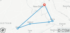  Gouden Driehoek Tour met Pushkar - 8 bestemmingen 