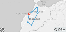  Das Beste von Marokko — Casablanca Chefchaouen Fez Sahara Marrakech - 8 Destinationen 