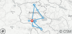  Armenien - Garantierte Durchführung (8 Tage, 7 Nächte) - 15 Destinationen 