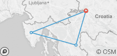  Croatia Getaway - City combos Zagreb &amp; Plitvice Lakes - 4 destinations 