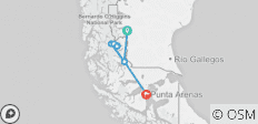  W-Trektocht in Torres del Paine en Perito Moreno gletsjer (8 Nachten) - 5 bestemmingen 