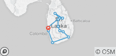  Klassische Kultur Sri Lanka - 12 Destinationen 
