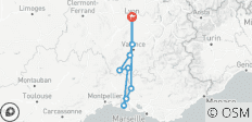  Alle wichtigen Sehenswürdigkeiten an der Rhône zwischen Lyon, der Provence und der Camargue mit einem Abendessen im Restaurant Abbaye de Collonges von Paul Bocuse (Kreuzfahrt von Hafen zu Hafen) (9 Destinationen) - 9 Destinationen 
