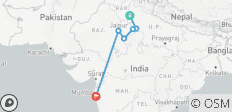  Circuito de 9 días por el Triángulo de Oro con lo más destacado de Bombay - 7 destinos 