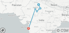  Circuit de 8 jours dans le Triangle d\'Or avec les points forts de Mumbai - 7 destinations 