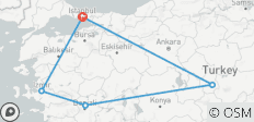  Istanbul, Ephesus, Pamukkale &amp; Kappadokien - 8 Tage - 5 Destinationen 