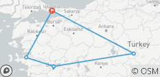  Istanbul, Ephesus, Pamukkale &amp; Cappadocia - 8 Days - 5 destinations 