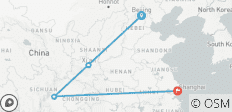  Circuit de 11 jours Pékin / Xian / Chengdu / Shanghai - 4 destinations 