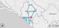  Für Hedonisten: Große Montenegro Rundreise - 7 Tage - 18 Destinationen 