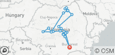  Prive 9-daagse rondreis door Transsylvanië en Bucovina in historisch Roemenië met transfer van en naar hotels - 25 bestemmingen 