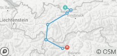  Reizvolles Garmisch bis nach Meran - 7 Destinationen 