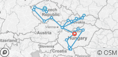  Czech republic, slovak republic &amp; hungary - 25 destinations 