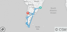  Brazil, argentina &amp; chile (from Rio de Janeiro to Santiago) - 16 destinations 
