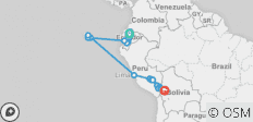  Ecuador, peru &amp; bolivia (38 destinations) - 38 destinations 