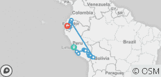  Peru, bolivia &amp; ecuador (including Nazca) - 35 destinations 