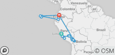  Peru, bolivia &amp; ecuador (45 destinations) - 45 destinations 