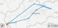  Höhepunkte der Slowakei - 3 Tagen - 9 Destinationen 