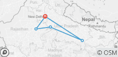  10 Days - Golden Triangle Tour with Varanasi with 3star premium - 5 destinations 