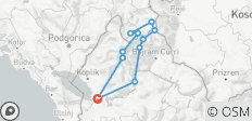  Pieken van de Balkan - Grensoverschrijdende trektocht in Albanië &amp; Montenegro (8 dagen) - 11 bestemmingen 