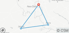  Delhi Agra Jaipur (Goldenes Dreieck) Rundreise (2 Nächte, 3 Tage) - 4 Destinationen 