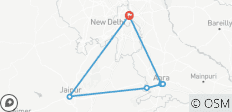  3 Nights 4 days Private Golden Triangle Tour: Delhi, Agra and Jaipur - 6 destinations 