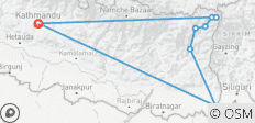  Trek du circuit du Kanchenjunga - 8 destinations 