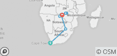  Südliches Afrika an Bord der Zimbabwean Dream: Reise bis ans Ende der Welt mit verlängertem Aufenthalt auf der Kap-Halbinsel (Hafen-zu-Hafen-Kreuzfahrt) - 12 Destinationen 