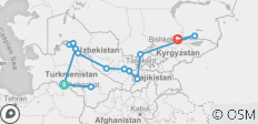  Route van de Karavanen: De Zijderoute - 14 bestemmingen 