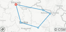  Servië 4 daagse privéreis - 6 bestemmingen 