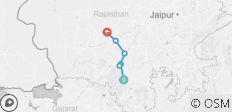  Rajasthan kurze Radtour - 6 Destinationen 