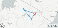  Safari im Norden Tansanias ab Sansibar - Tarangire, Serengeti &amp; Ngorongoro-Krater - 6 Tage - 5 Destinationen 