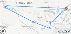  Tierra uzbeka: tesoros de Tamerlán - 7 destinos 