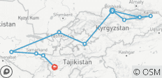  Zentralasien In-Depth: 3 Stans Reise - 11 Destinationen 