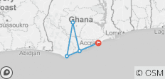  Volta to Nzulezu Tour in Ghana - 5 destinations 