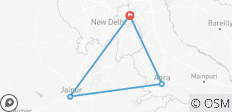  3 Day Golden Triangle Tour - Delhi Agra Jaipur Tour - Taj Mahal Sunrise or Sunset - 4 destinations 
