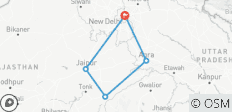  Goldenes Dreieck - Rundreise mit Ranthambhore National Park - 5 Destinationen 